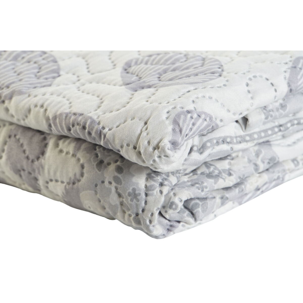 Bedspread (quilt) DKD Home Decor Beige Grey Single King size 180 x 260 x 1 cm