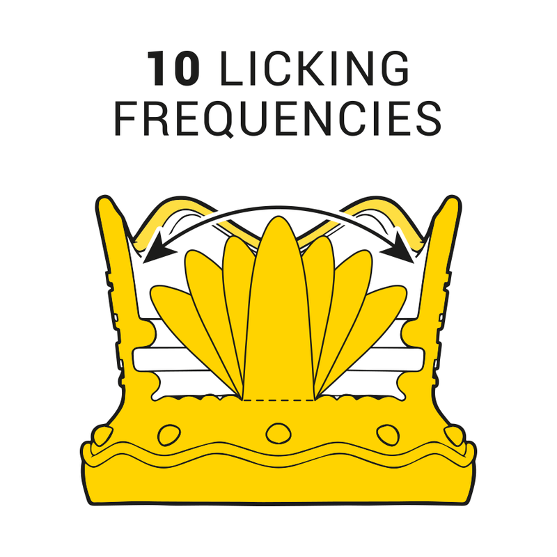 INTENSE CLIT STIMULATOR 10 LICKING AND SUCTION FREQUENCIES - BLUE