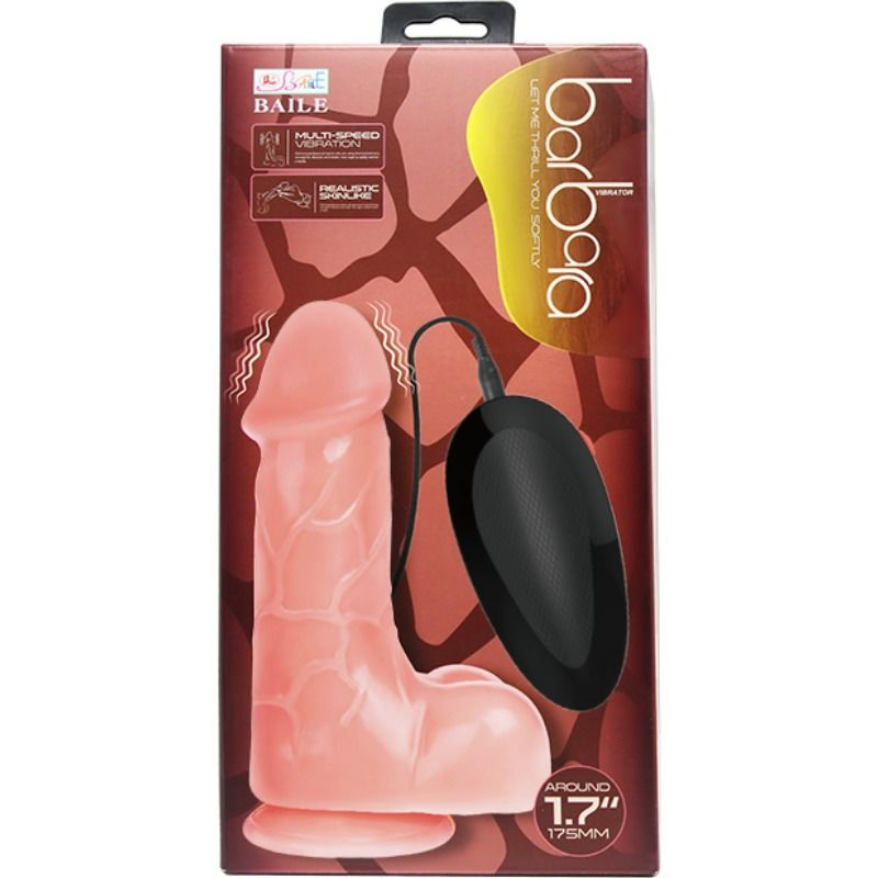 BARBARA REALISTIC VIBRATOR FLESH 21 CM