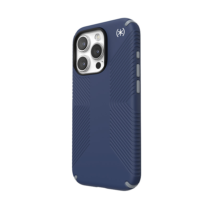 Speck Presidio2 Grip MagSafe Apple iPhone 15 Pro (Coastal Blue/Dustgrey/White)