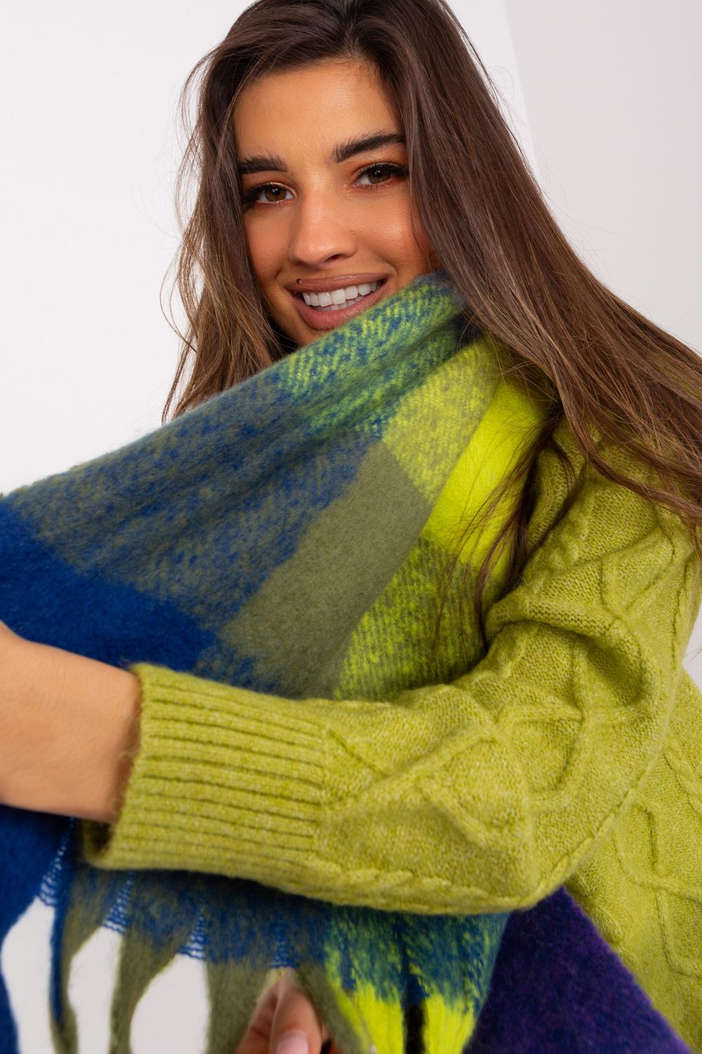  Shawl model 191723 AT  blue
