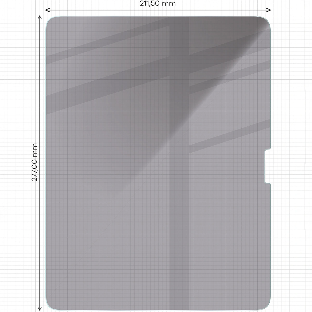 Bizon Glass Tab Clear Shadow Apple iPad Air 13" M2 2024 [2 PACK]
