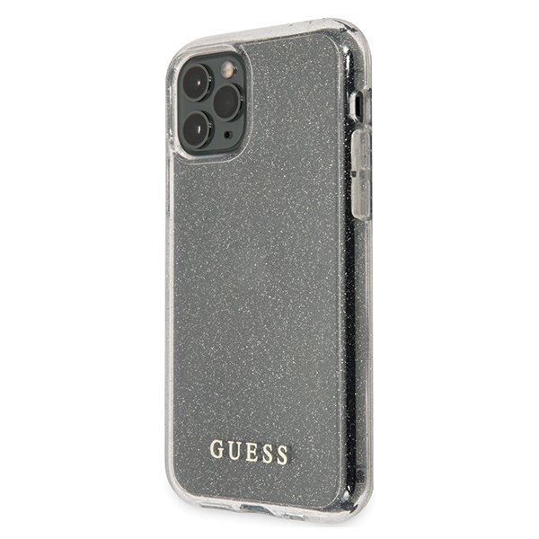 Guess GUHCN58PCGLSI Apple iPhone 11 Pro silver hard case Glitter