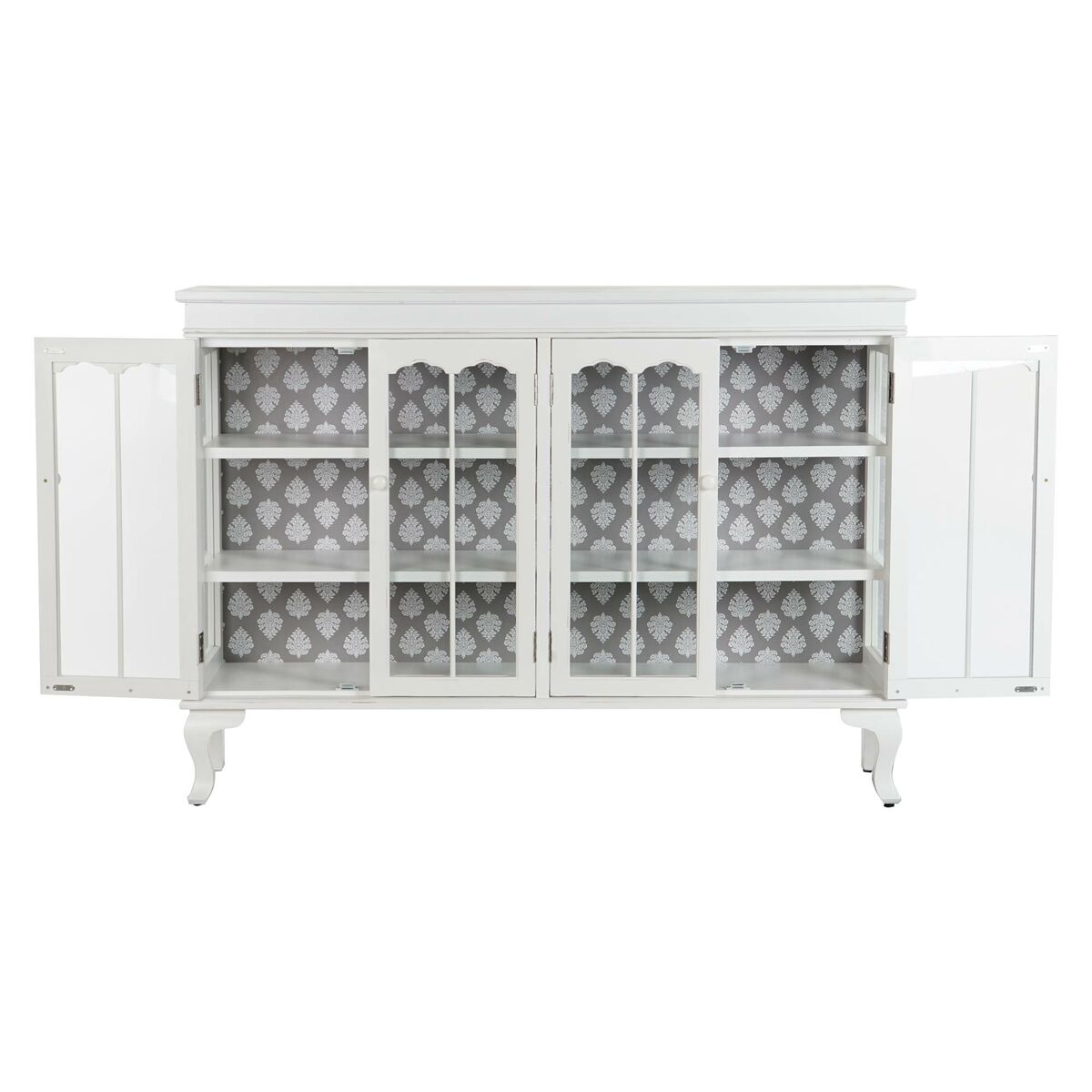 Sideboard DKD Home Decor 142,5 x 40,5 x 101,5 cm Fir Crystal White