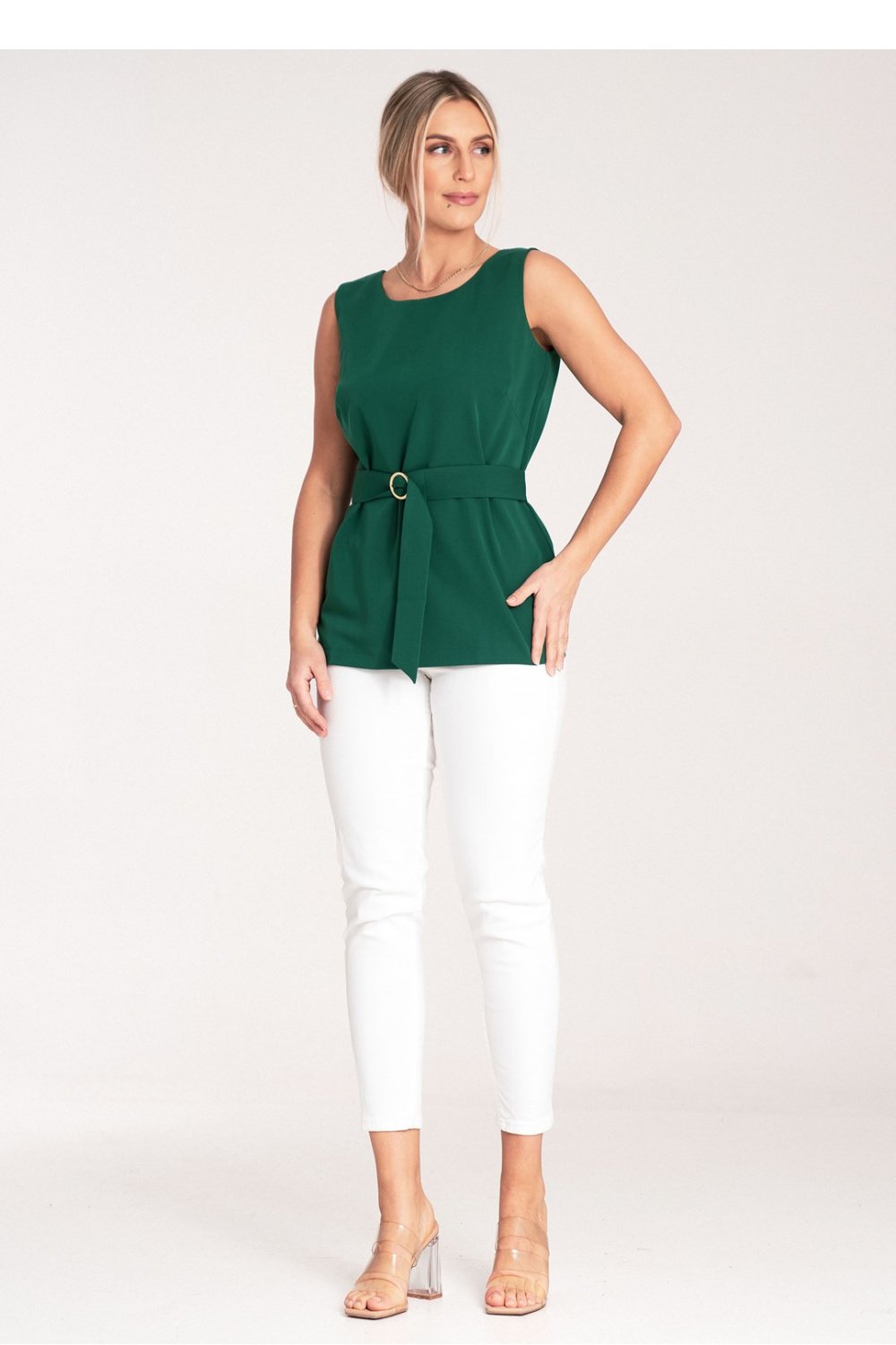  Blouse model 204324 Figl  green