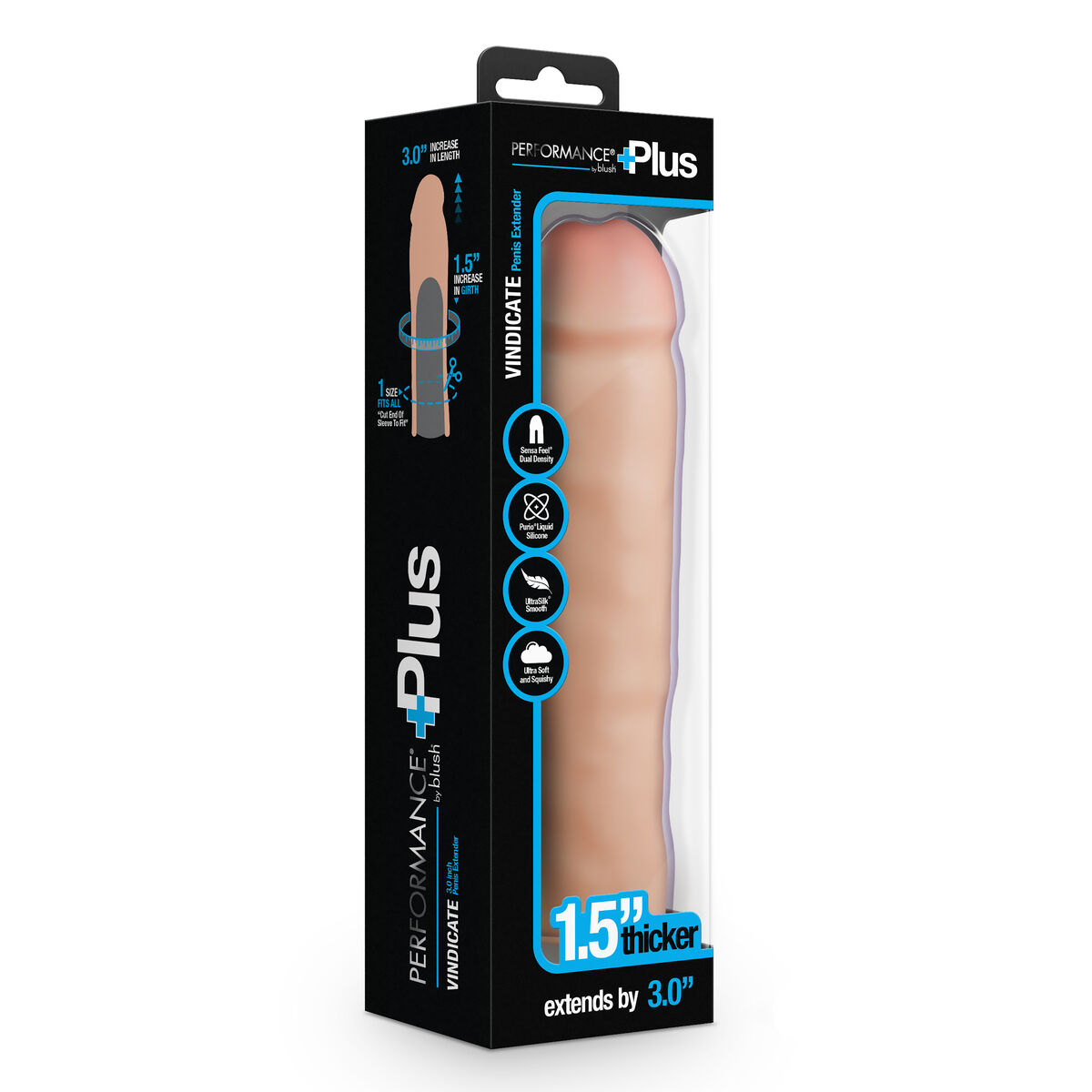 Penis cover Blush Performance Plus Meat Ø 3,8 cm 21,6 cm