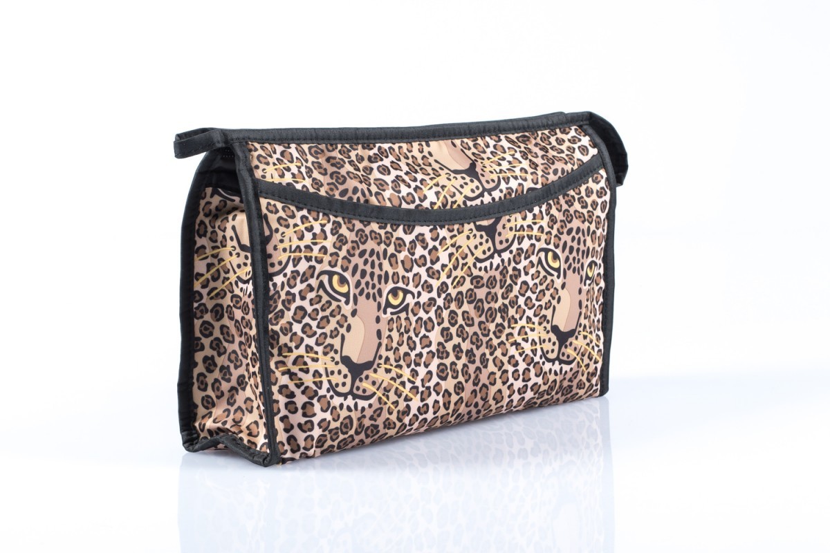 Top Choice Kosmetyczka damska "LEOPARD" (98512)  1szt