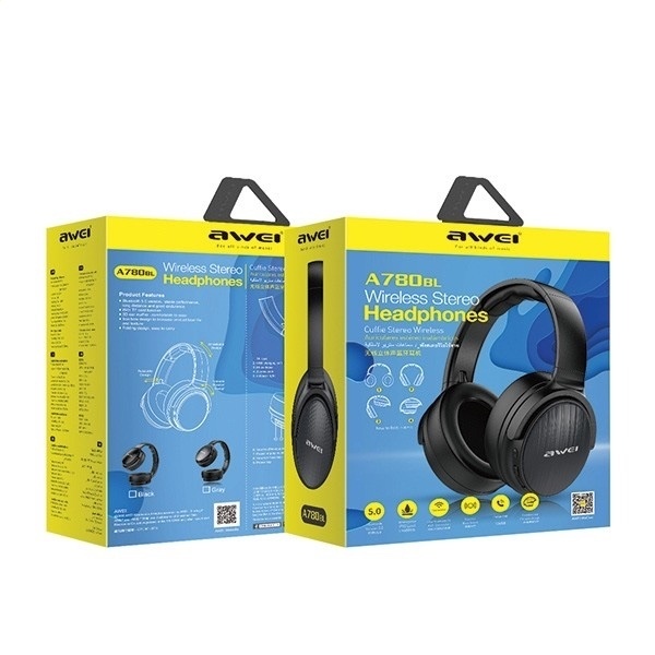 AWEI Wireless Headphones Bluetooth A780BL black