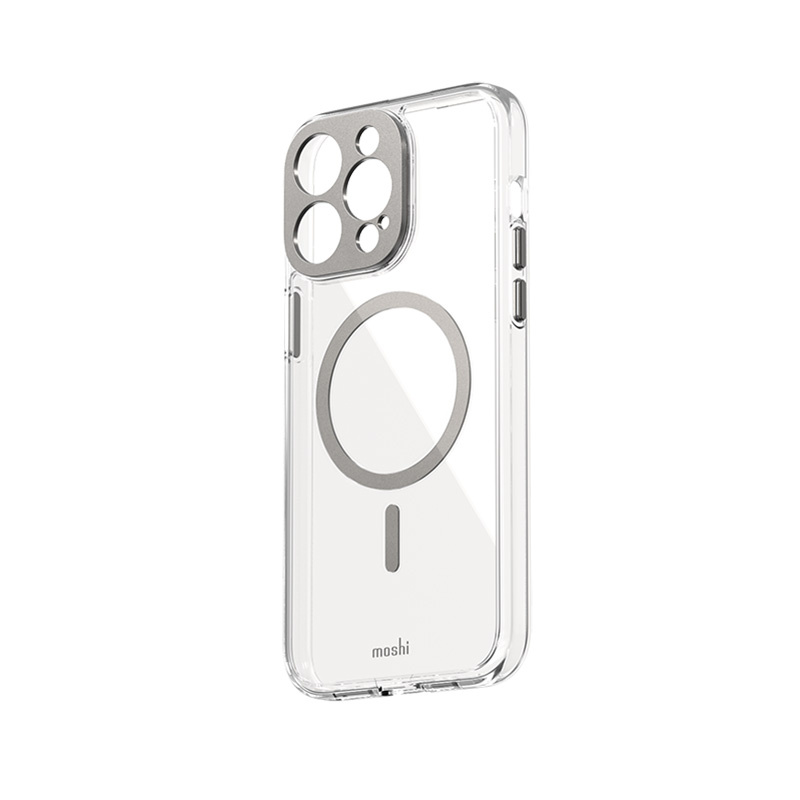 Moshi iGlaze MagSafe Apple iPhone 15 (Luna Silver)