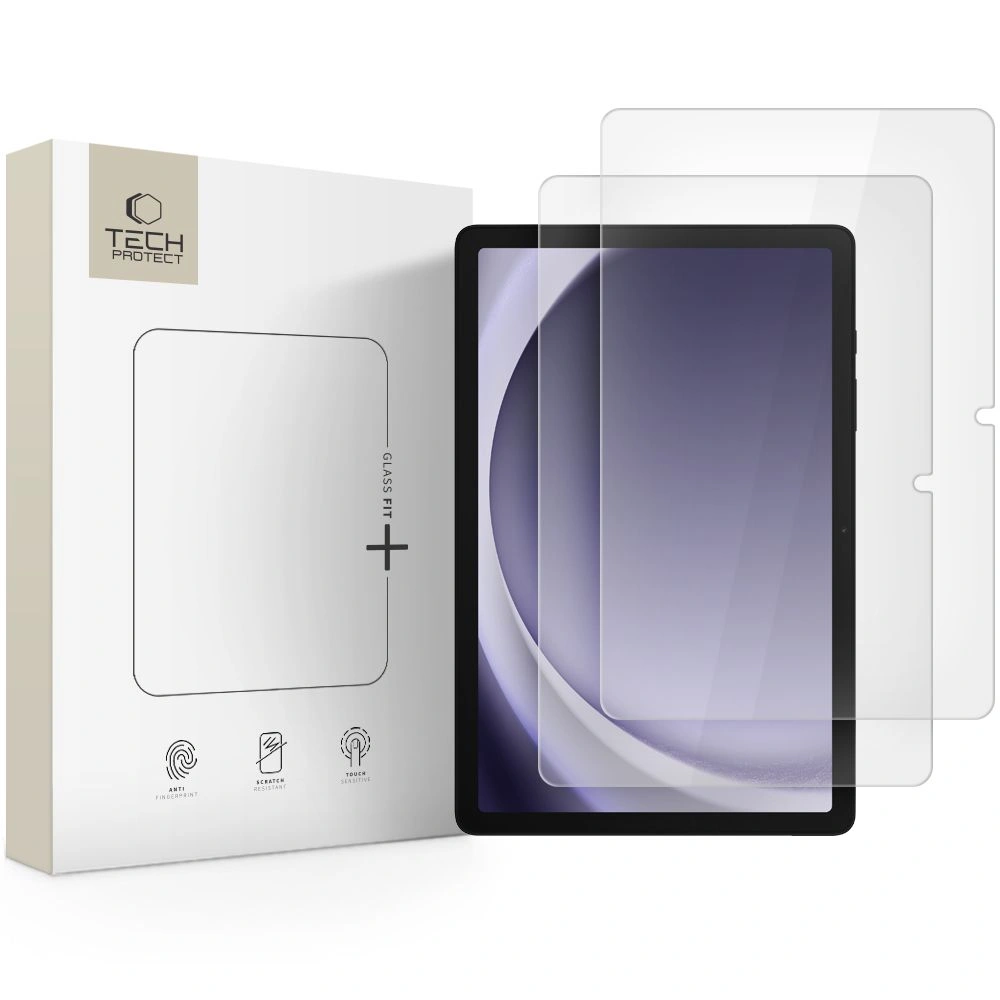 Szkło hartowane Tech-Protect Glass Fit+ do Samsung Galaxy Tab A9+ Plus / A11+ Plus 11.0 X210 / X215 / X216 / X133 / X135 Clear [2 PACK]