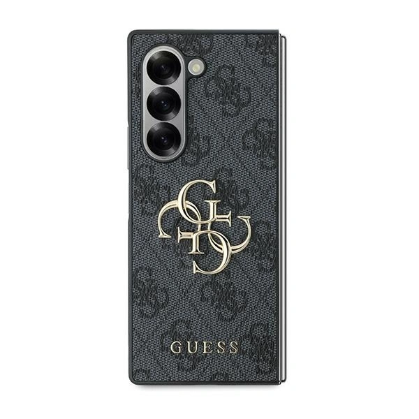 Case Guess GUHCZFD64GMGGR Samsung Galaxy Z Fold6 Leather 4G Metal Logo black