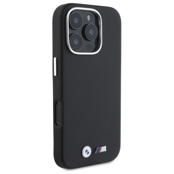 Etui BMW do Apple iPhone 16 Pro Max hardcase M Edition Kevlar wrapped metal czarny