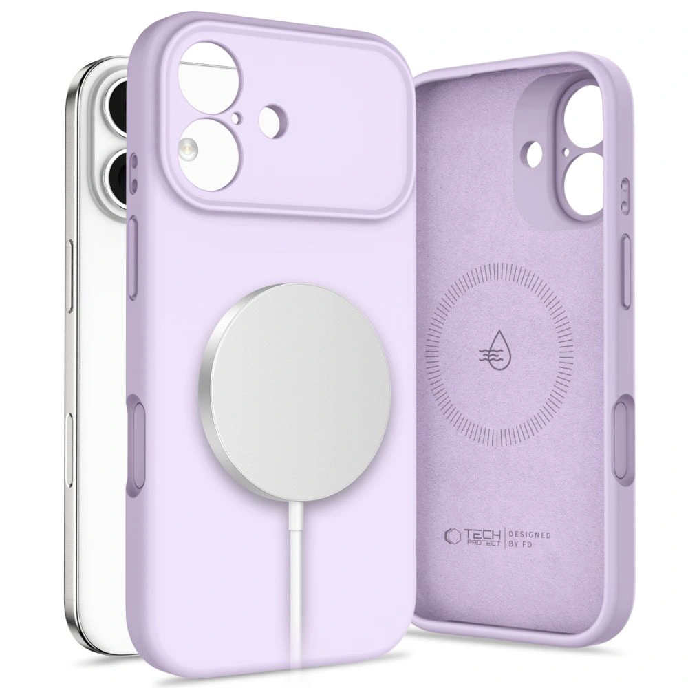 Etui Tech-Protect Silicone MagSafe do Apple iPhone 17 Mauve