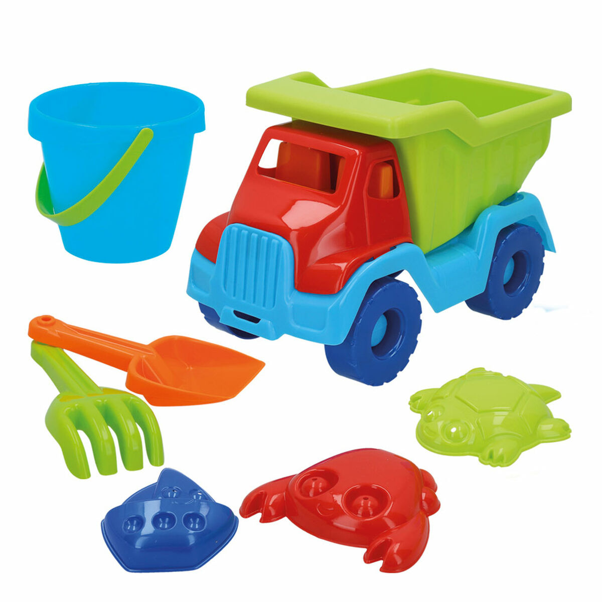 Beach toys set Colorbaby polypropylene (12 Units)