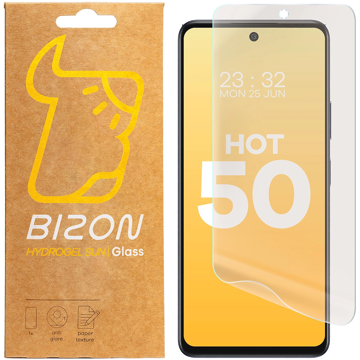 Bizon Glass Hydrogel Sun Infinix Hot 50 5G [2 PACK]