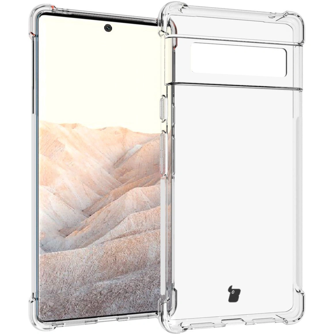 Bizon Case Clear Pack case + 2x screen film + lens protector Google Pixel 6 Pro clear
