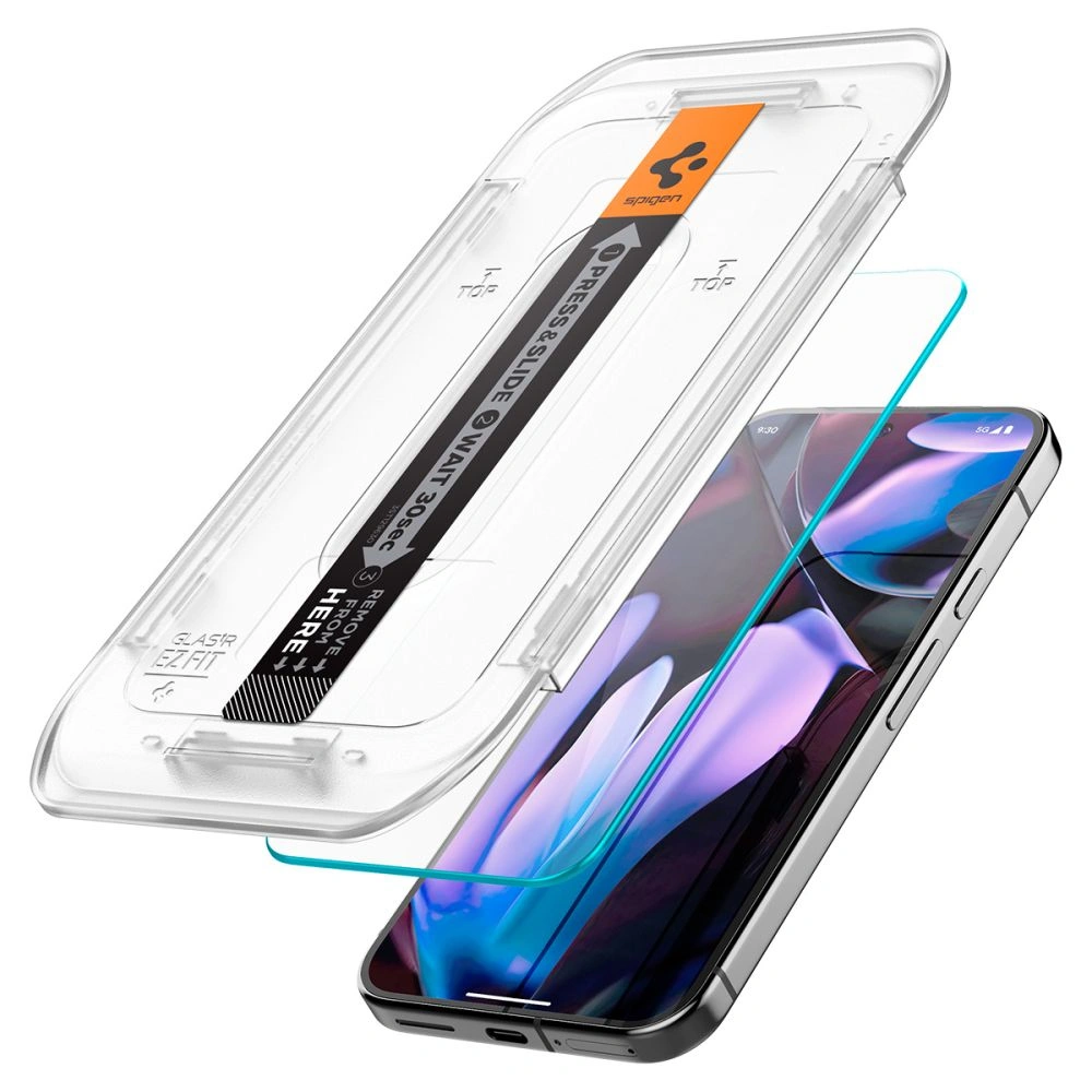Spigen GLAS.tR ez Fit Google Pixel 9 / 9 Pro Clear [2 PACK]