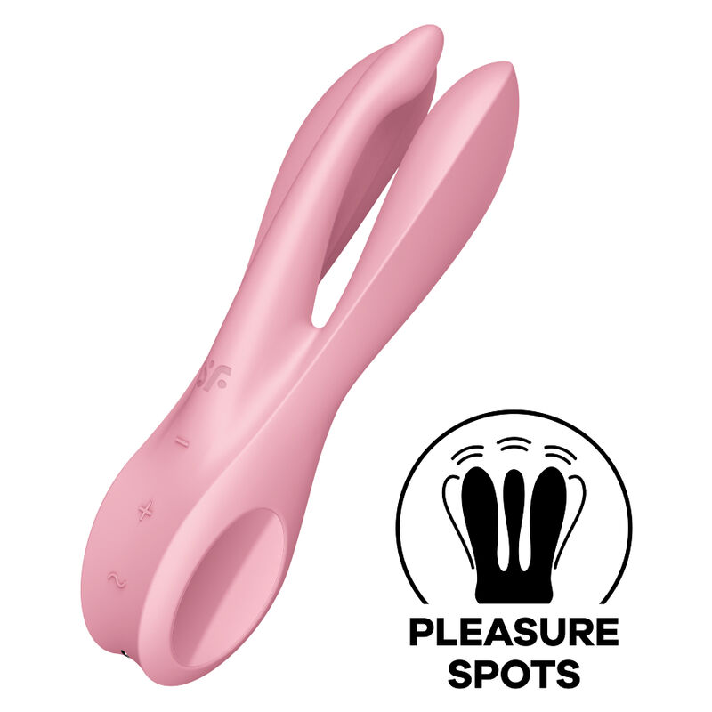 SATISFYER THREESOME 1 VIBRATOR - PINK