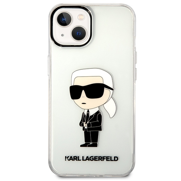 Karl Lagerfeld KLHCP14MHNIKTCT Apple iPhone 14 Plus transparent hardcase Ikonik Karl Lagerfeld