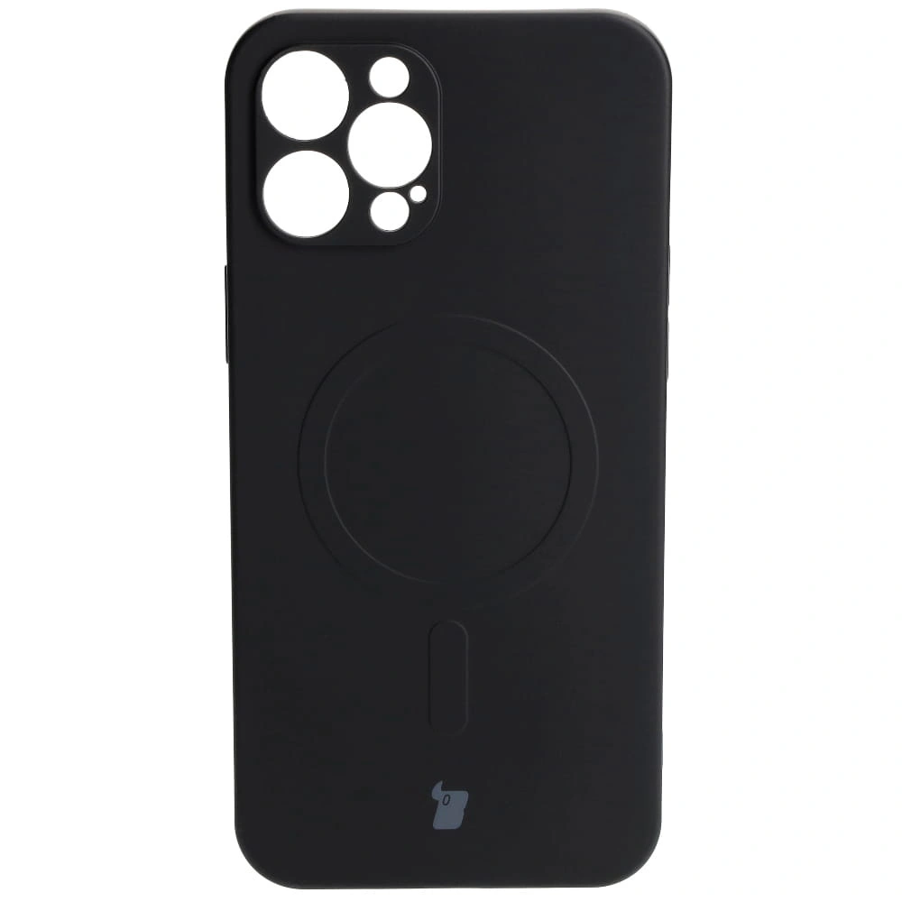 Bizon Case Silicone Magnetic Apple iPhone 12 Pro Max black