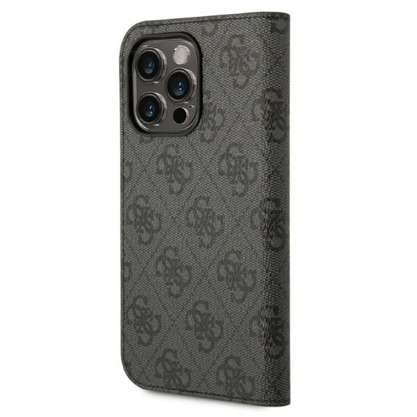 Guess GUBKP14LHG4SHK Apple iPhone 14 Pro black book 4G Vintage Gold Logo