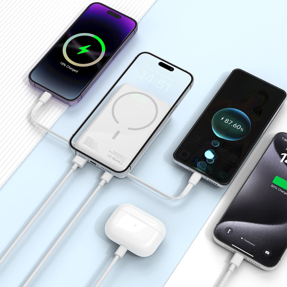 Tech-Protect PB31 Lifemag MagSafe powerbank 10000mAh White