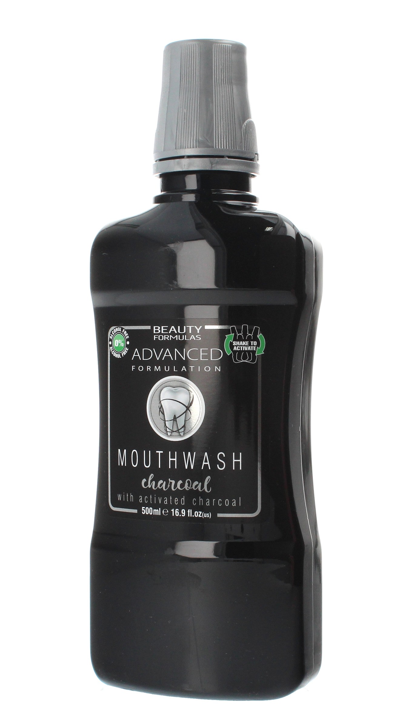 Beauty Formulas Mouthwash Płyn do płukania jamy ustnej Charcoal  500ml
