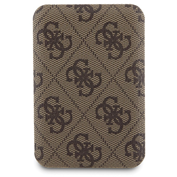 Guess GUBPM5P15L4GEMGW Apple iPhone 15 Pro hardcase + Powerbank 5000mAh MagSafe 4G Metal Logo brown