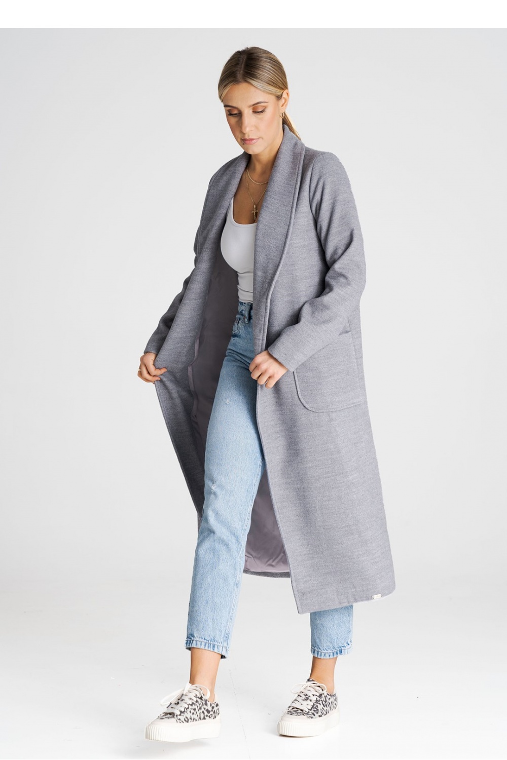  Coat model 194792 Figl  grey