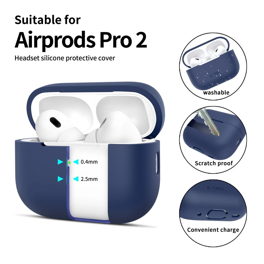 Tech-Protect Silicone Apple Airpods Pro 1 / 2 Navy Blue