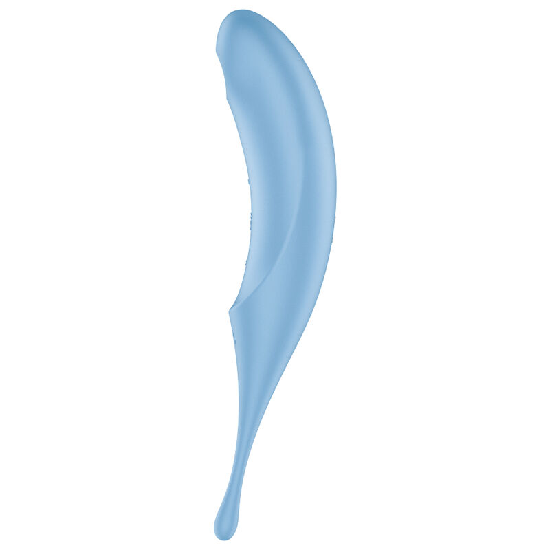 SATISFYER TWIRLING PRO AIR PULSE STIMULATOR & VIBRATOR - BLUE
