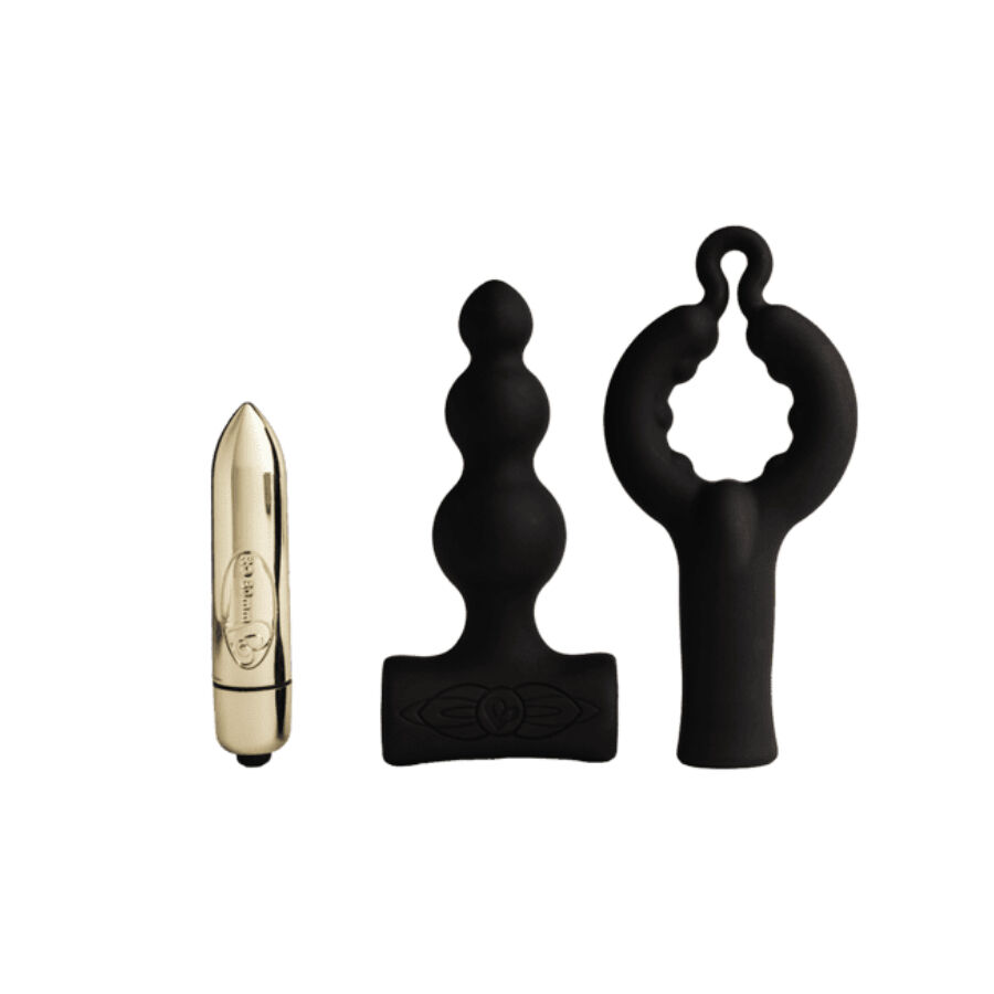 ROCKS- OFF - PETITE SENSATIONS BUBBLES ANAL PLUG VIBRATOR BLACK