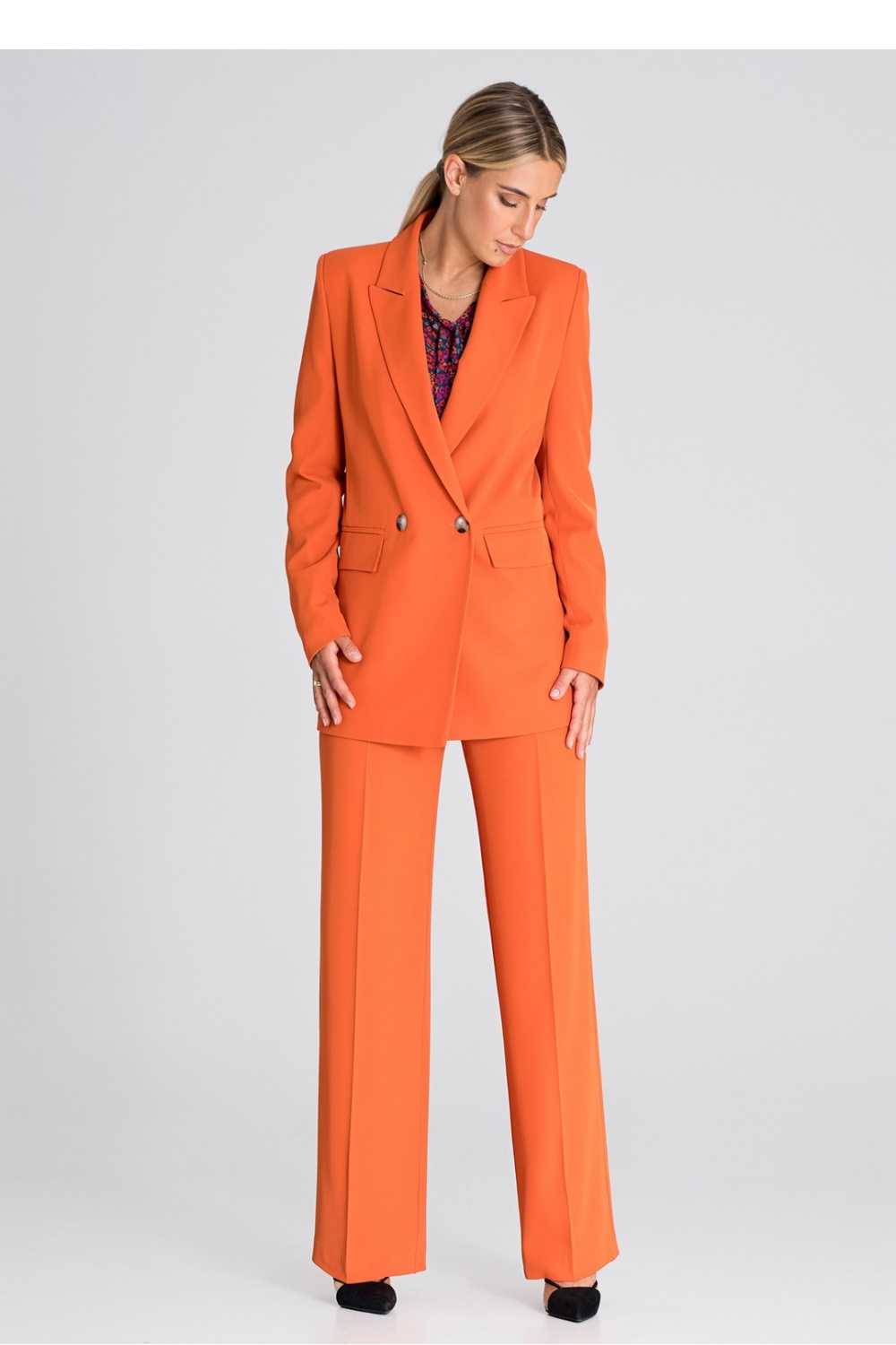  Jacket model 185078 Figl  orange