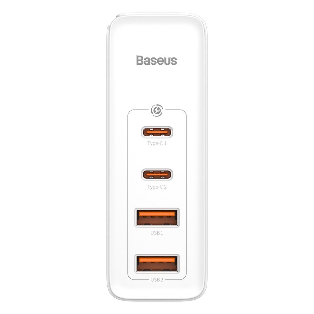 Baseus GaN2 Pro fast wall charger 100W USB / USB Typ C Quick Charge 4+ Power Delivery white (CCGAN2P-L02)