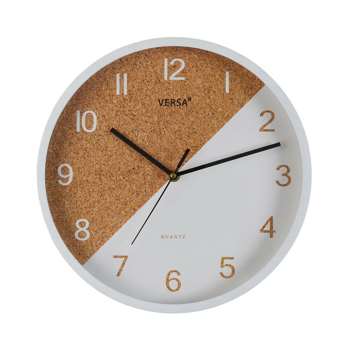 Wall Clock Versa White Plastic 4,5 x 30 x 30 cm