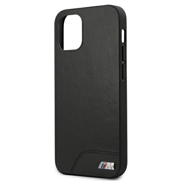 BMW BMHCP12SMHOLBK Apple iPhone 12 mini black hardcase M Collection Smooth PU