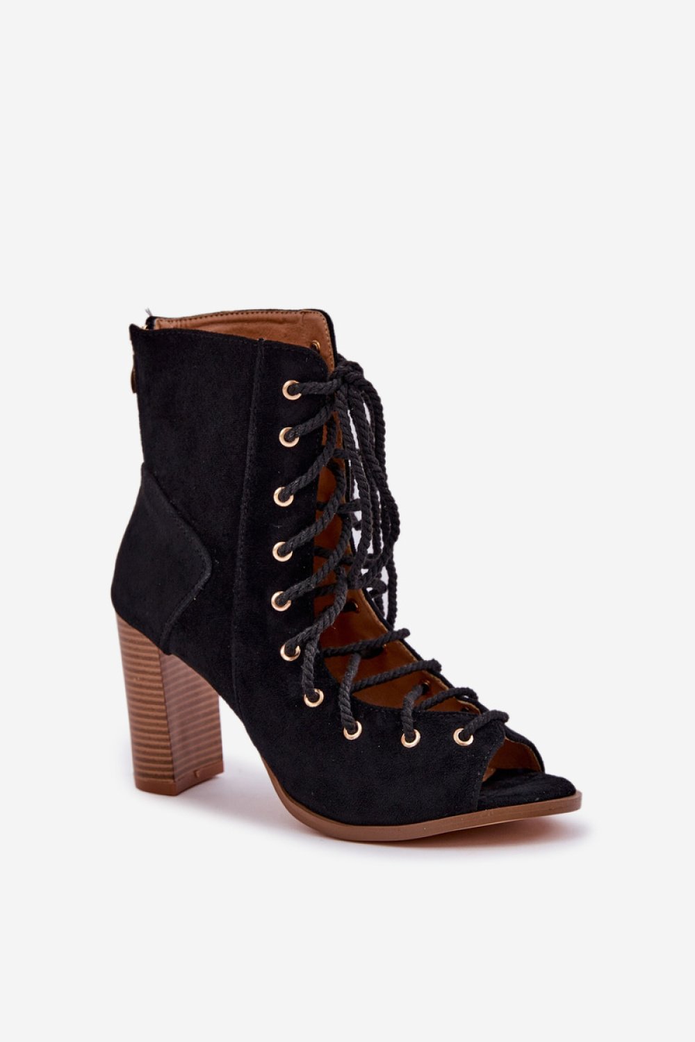  Heel sandals model Step in style  black
