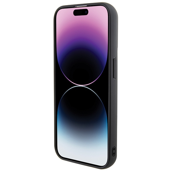 Karl Lagerfeld KLHCP14LGSAKCPK Apple iPhone 14 Pro hardcase Gripstand Saffiano Karl&Choupette Pins black
