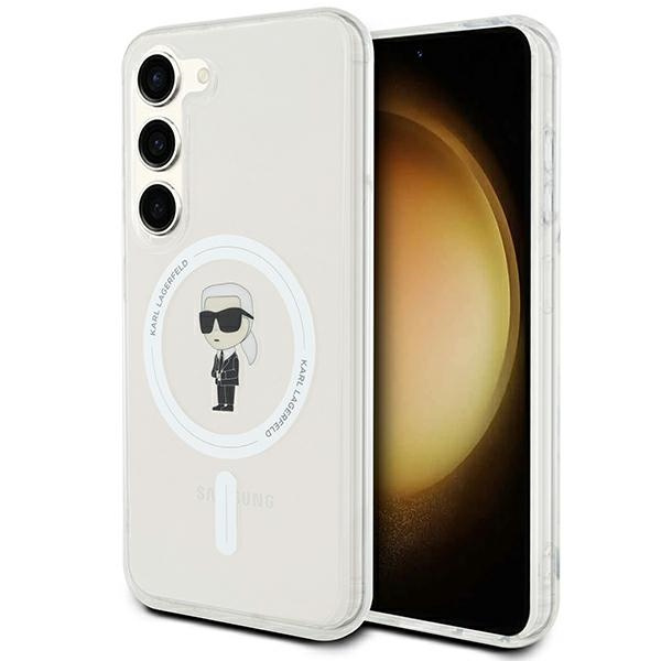 Karl Lagerfeld KLHMS23SHFCKNOT Samsung Galaxy S23 hardcase IML Ikonik MagSafe transparent