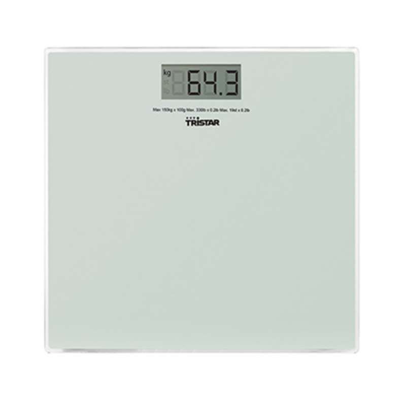 Digital Bathroom Scales Tristar WG-2419 Báscula White Glass 150 kg 2 g