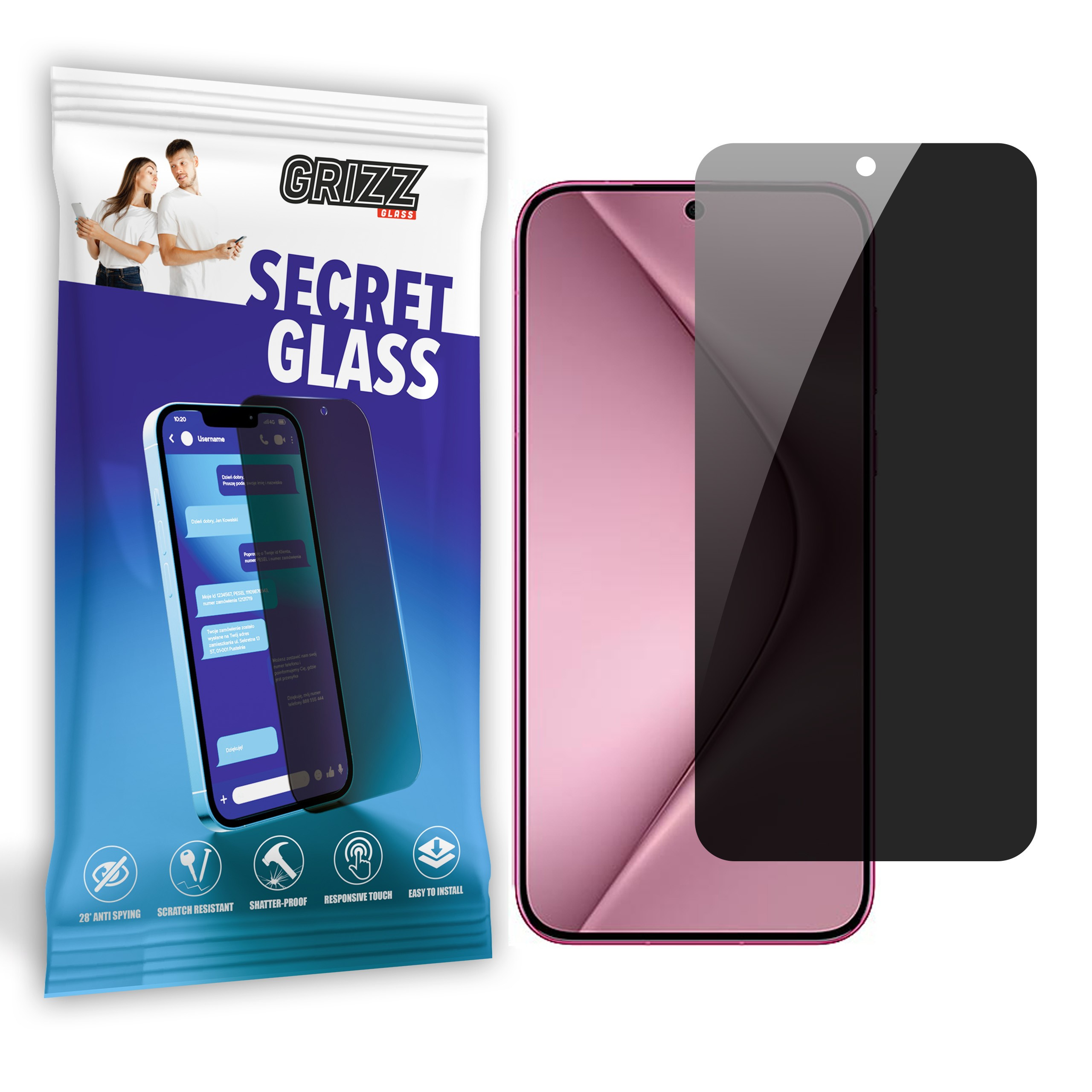 GrizzGlass SecretGlass Huawei Pura 70