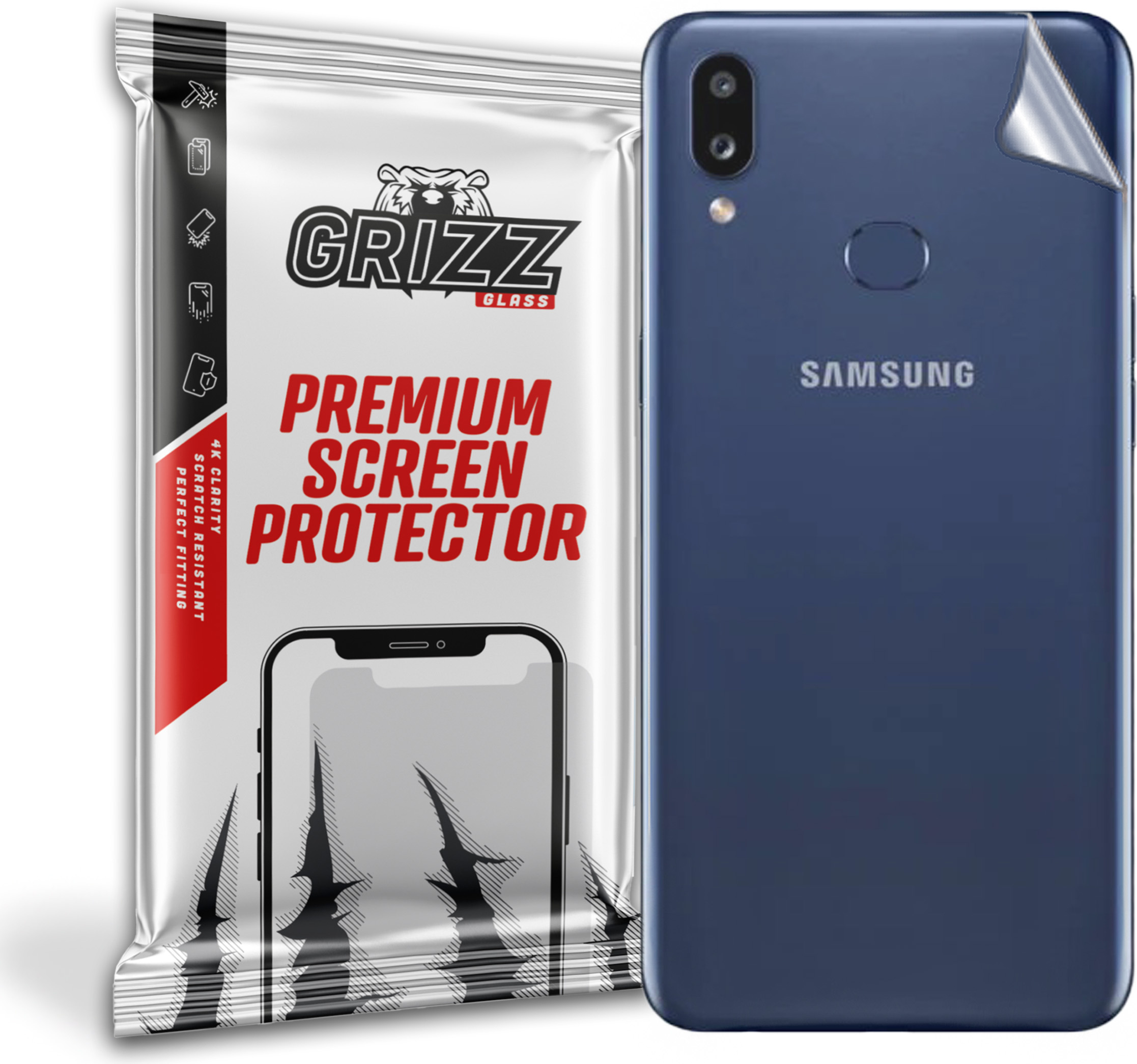 GrizzGlass SatinSkin Samsung Galaxy A10s