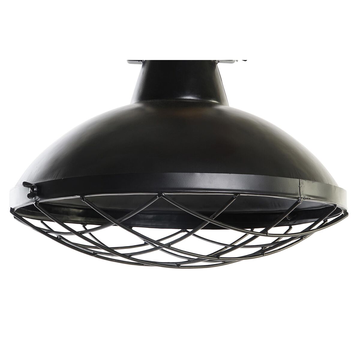 Ceiling Light DKD Home Decor 52 x 52 x 57 cm Black Brown Iron Mango wood 50 W