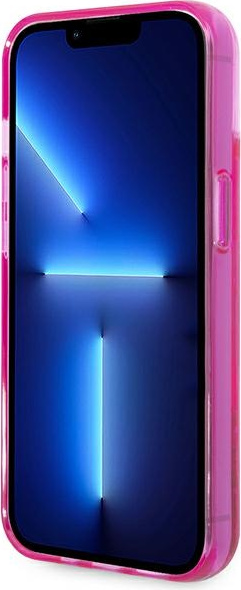 Karl Lagerfeld KLHCP14MLCKVF Apple iPhone 14 Plus pink hardcase Liquid Glitter Elong