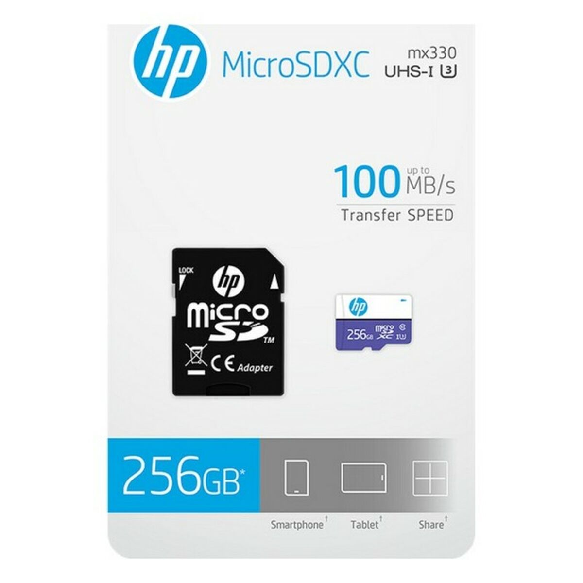 Karta Pamięci Micro-SD z Adapterem HP HFUD 256 GB