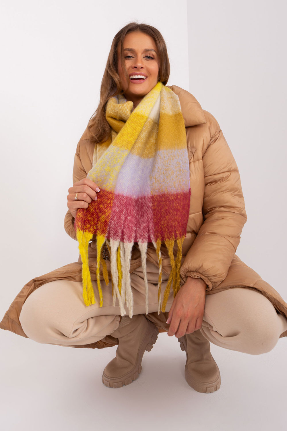  Shawl model 191730 AT  yellow