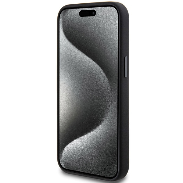 AMG AMHMP15S23SSPK Apple iPhone 15 / 14 / 13 hardcase Silicone Large Rhombuses Pattern MagSafe black