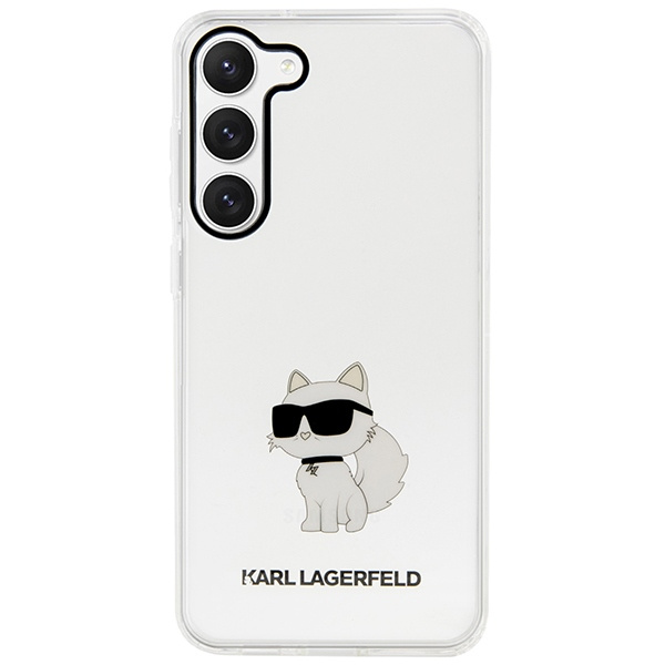 Karl Lagerfeld KLHCS23MHNCHTCT Samsung Galaxy S23+ Plus transparent hardcase Ikonik Choupette
