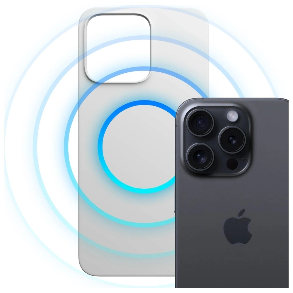 Etui 3MK Hardy MagSilicone do Apple iPhone 15 Pro Max srebrny