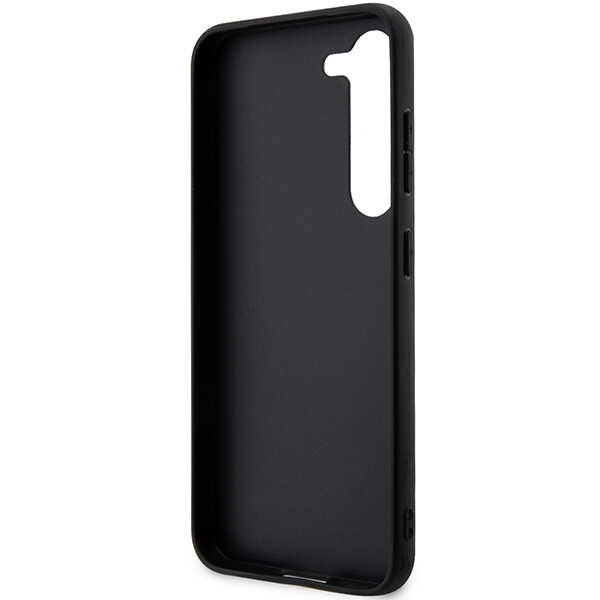 Karl Lagerfeld KLHCS23SSAKLHPK Samsung Galaxy S23 hardcase black Saffiano Mono Metal Logo